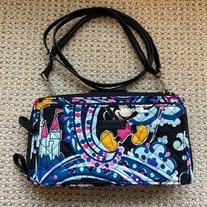 New Vera Bradley Iconic Deluxe All Together Crossbody Bag- Disney/ Mickey Theme